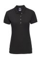 Dames Polo Russell Stretch R-566F-0 Zwart